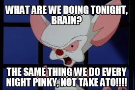 We did not find results for: Meme Maker What Are We Doing Tonight Brain The Same Thing We Do Every Night Pinky Not Ta Meme Generator