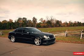 Mercedes Benz E 55 Amg W211 On Vossen Wheels Photo Collection E55 Amg Mercedes E55 Amg Mercedes Benz