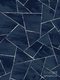 Download 14,908 geometric navy white stock illustrations, vectors & clipart for free or amazingly low rates! Midnight Navy Blue Ink Silver Geometric Glam 1 Geo Decor Art Art Print By Anitas And Bellas Art In 2021 Blue Geometric Wallpaper Blue Ink Geometric