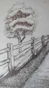 Tree Art Gab Praktische Informatie Landschaft Zeichnen Landschaftsskizze Landschaftszeichnungen