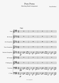 Pom Poms Sheet Music Composed By Jonas Brothers 1 Of Bob Omb Battlefield Alto Sax Sheet Music 827x1169 Png Download Pngkit