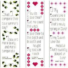 Download your free cross stitch pattern for free and enjoy countless hours of stitching. Romantic Bookmarks Set Of 3 Cross Stitch Pattern By Thomas Beutel Crosstitch Com