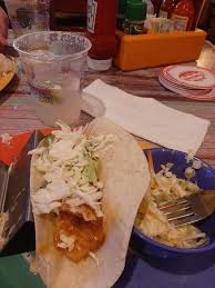 Make the fish taco sauce. Fish Tacos With Lemonade Picture Of Frenchy S Rockaway Grill Clearwater Tripadvisor