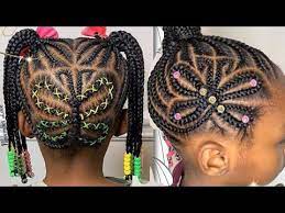 Butterfly Design Hairstyles Butterfly Design In Hair Cute Braids Youtube Hair Braid Designs Butterfly Hairstyle Black Little Girl Hairstyles