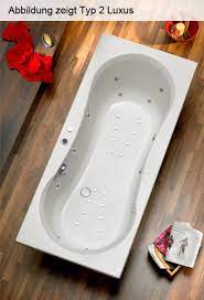 Bei der auswahlt ohne armaturen können sie z. Ottofond Whirlpool Rechteckbadewanne Delphi 180 X 80 8613xxwp Duschmeister De