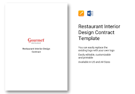 Designing a interior design contract template from scratch isn't that easy, though. Restaurant Interior Design Contract Template In Word Apple Pages