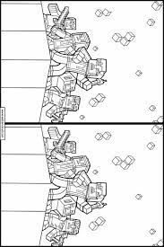 Printable Worksheet Spot The Differences Minecraft 5 Minecraft Printables Minecraft Printables Free Kids Craft Work