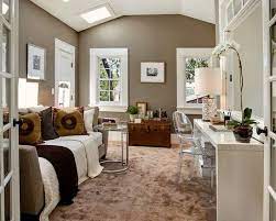 Cozy Den Office Guest Room Guest Bedroom Home Office Guest Bedroom Office Contemporary Bedroom