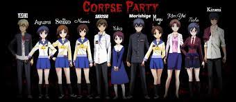 Who are the antagonists in corpse party blood covered? Corpse Party Characters I Forgot Like All There Names So This Is Really Helpful Corpse Party Party Characters Corpse