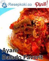 Resep Ayam Balado Favorit Keluarga Resep Ayam Resep Resep Sayap Ayam