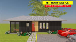 Hip roof house plans via. Hip Roof Design Shipping Container 2 Bedroom House With Floor Plans Hipbox 640 Youtube