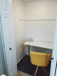 Depending on whether you have a small or large bedroom, it. Closet Office Cloffice Diy Work From Home Space Thetidydad Com