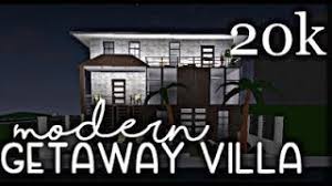 Small modern house designs and floor plans bloxburg 10k under 1200. Bloxburg Modern Getaway Villa Exterior 20k Youtube