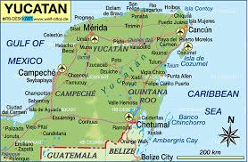 Navigate cancun map, cancun country map, satellite images of cancun, cancun largest cities, towns maps, political map of cancun, driving directions, physical, atlas and traffic maps. Map Of Cancun Yukatan Region In Mexico Welt Atlas De