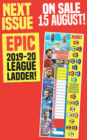 Team p w d l f a gd pts form; Football Cartophilic Info Exchange Kick Magazine Premier League 2019 20 League Ladder 01 First News