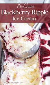 Easy Blackberry Ripple Ice Cream Home Grown Happiness Ice Cream Ice Cream Recipes Cooking And Baking