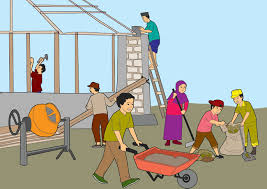 Karangan gotong royong di rumah bersama keluarga. Download Gotong Royong Mendukung Anak Anak Di Indonesia Blog Aziz Gratis