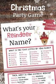 Christmas Party Name Game Printable Christmas Games Kids Christmas Party Holiday Party Favors