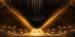 خلفية تأثير ضوء الذهب الأسود Gold Light Image Light Effect