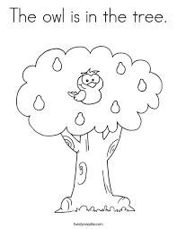 They are also useful for teaching about the numerous families and species of trees. The Owl Is In The Tree Coloring Page Twisty Noodle