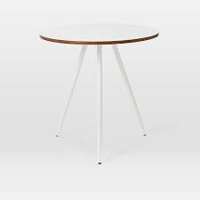 Wren Bistro Table White Laminate Round Marble Dining Table Bistro Table White Laminate