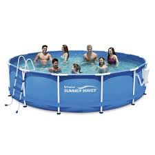 Polygroup Summer Waves Elite 15 X 42 Frame Pool Set Summer Waves Metal Pool Above Ground Swimming Pools
