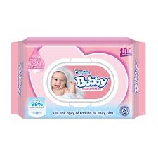 Khăn giấy ướt Bobby Care - 100 miếng