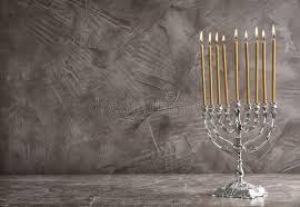 Hanukkah Menorah On Table Against Grey Background Affiliate Menorah Hanukkah Table Background Grey Ad Menorah Hanukkah Menorah Hanukkah