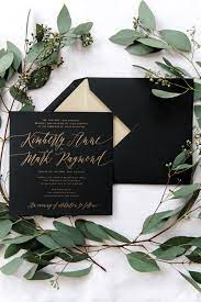 Jaclyn Little Black Dress Paperie Black Wedding Invitations Gold Wedding Invitations Wedding Invitations