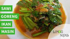 Cuma ada seketol je sayur sawi. Sawi Goreng Ikan Masin Youtube