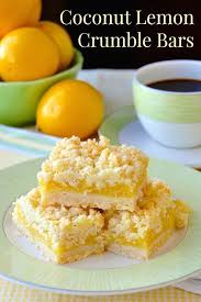 Coconut Lemon Crumble Bars A 35 Year Old Family Recipe Recipe Coconut Recipes Dessert Recipes Crumble Bars