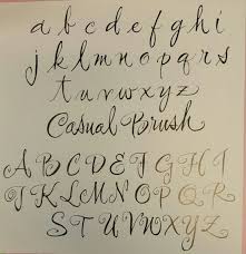 Casual Brush Abecedario Alfabeto Letras