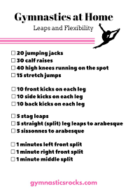 Hey Everyone Today I Am Sharing Some At Home Gymnastic Work Outs In Checklist Form So You Can Easi Gymnastics Workout Gymnastics Stretches Gymnastics Coaching