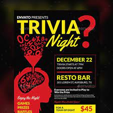 Trivia night flyer templates download free. Trivia Graphics Designs Templates From Graphicriver