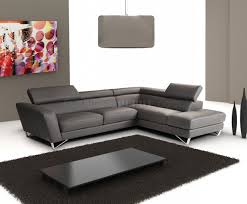 Prices for sectional couches can differ depending upon size, time period and other attributes — at 1stdibs. Dark Grey Full Leather Modern Sectional Sofa W Steel Legs