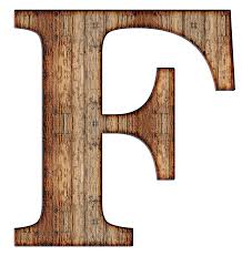 Wooden Capital Letter F Transparent Png Stickpng