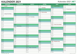 2021 leer und bedruckbarer word kalender. Kalender 2021 Mit Feiertagen Ferien