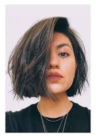 The Hacked Bob Short Hair Styles For Round Faces Thick Hair Styles Short Hairstyles For Thick Hair