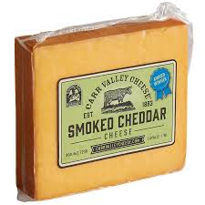 Carr Valley Cheese Company 7 Oz Hickory Smoked Cheddar Cheese Cheese Smoked Cheese Refrigerated Foods