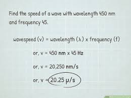 How To Calculate Wavelength 11 Steps With Pictures Wikihow