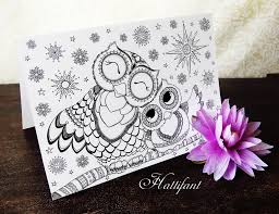 Looking for a simple way to relax for a few minutes…or an hour? Mama And Baby Owl Love Coloring Page Hattifant