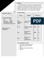 Customize your cv in 5 minute. New Resume Format For Mba Student By Chetan Vibhandik Economies Business