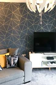 Zara Shimmer Metallic Wallpaper Navy Gold Feature Wall Living Room Wallpaper Bedroom Feature Wall Gold Wallpaper Living Room