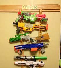 I am always on this site looking for new ideas and i finally had one no one else had yet. Bedroom Nerf Gun Storage Ideas