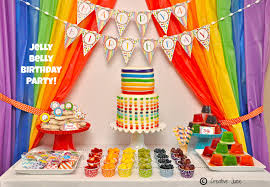 Rainbow themed patio party the term party is used loosely here because this was really a little patio get together with my girlfriends, but i decided to have fun with it and make it into a theme. Rainbow Jelly Bean Birthday Party Ideas Party Ideas Party Printables Blog