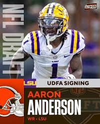 The Browns are signing LSU WR Aaron Anderson as a UDFA.