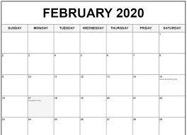 It's already the new year 2020 in sri lanka which is. February 2020 Calendar Us Holidays 2020 Calendar Template February Calendar Calendar Template