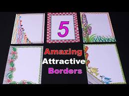 5 Amazing Attractive Borders Border Designs My Creative Hub Youtube Colorful Borders Design Border Design Page Borders Design 10 border designs/border design for project/project file decoration/border design for school.easy border & corner designs for projects (3) project work designs how to.front page design for project creative journal ideas notebook. borders design border design