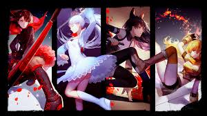 We have 75+ background pictures for you! Wallpaper Black Anime Girls Collage Red White Dress Yellow Blake Belladonna Rwby Panties Ruby Rose Character Rooster Teeth Yang Xiao Long Weiss Schnee Musical Theatre 1920x1080 Tienguan 357414 Hd Wallpapers Wallhere