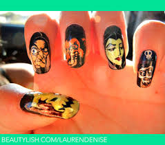 Queen of decals tutorial gel polish how to. Disney Villains Nails Left Hand Acrylic Self Hand Painted Nails Natural Nails Used I Lost All Of My Pictures Of My Left Hand Disney Villians Series But Luckily There Are A Lot